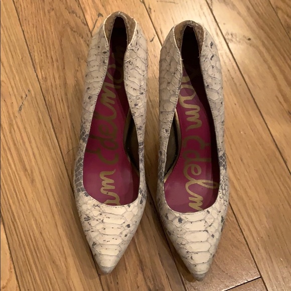Sam Edelman | Shoes | Sam Edelman Snake Skin Heels | Poshmark